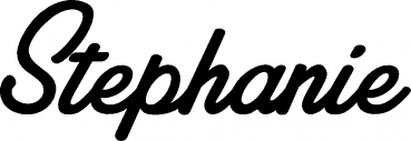 Stephanie - Schriftzug aus Eichenholz