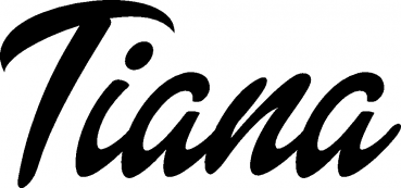 Tiana - Schriftzug aus Eichenholz