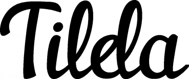Tilda - Schriftzug aus Eichenholz