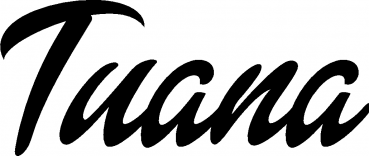 Tuana - Schriftzug aus Eichenholz