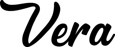 Vera - Schriftzug aus Eichenholz