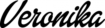Veronika - Schriftzug aus Eichenholz