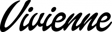 Vivienne - Schriftzug aus Eichenholz