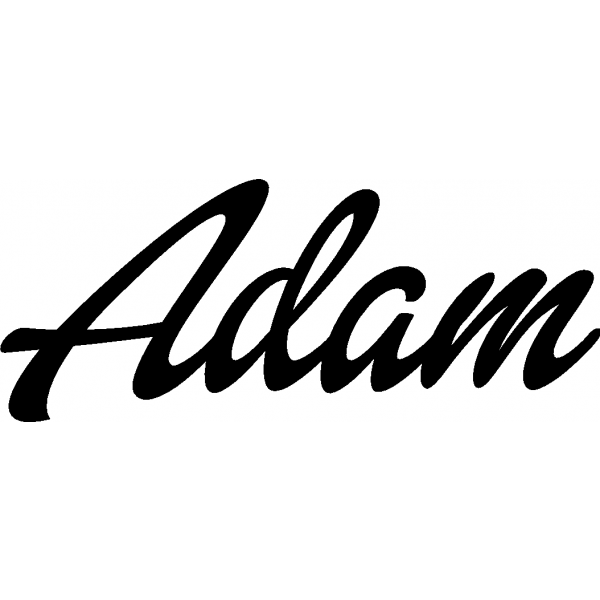 Adam - Schriftzug aus Birke-Sperrholz