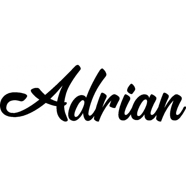 Adrian - Schriftzug aus Birke-Sperrholz