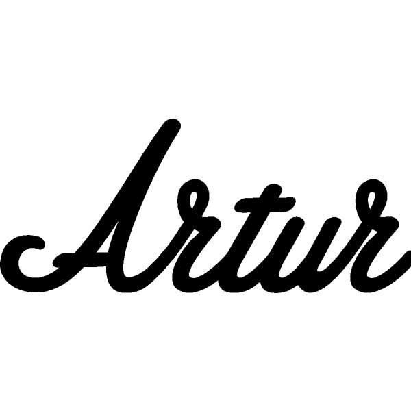 Artur - Schriftzug aus Birke-Sperrholz