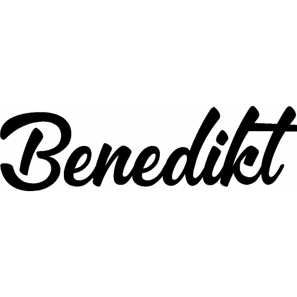 Benedikt - Schriftzug aus Birke-Sperrholz