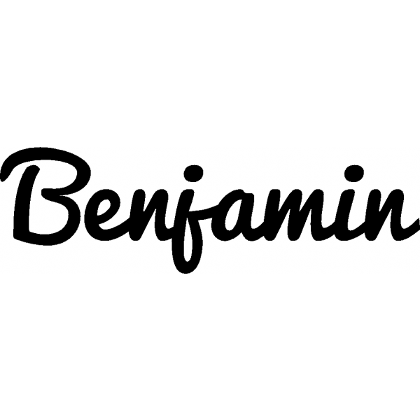 Benjamin - Schriftzug aus Birke-Sperrholz