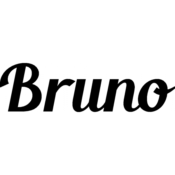 Bruno - Schriftzug aus Birke-Sperrholz