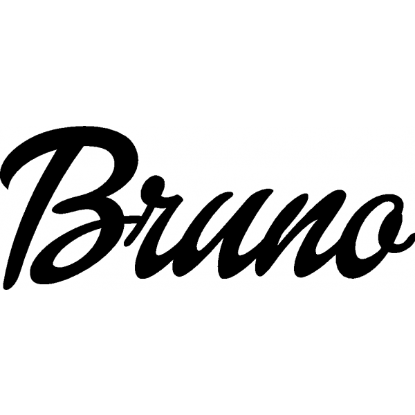 Bruno - Schriftzug aus Birke-Sperrholz