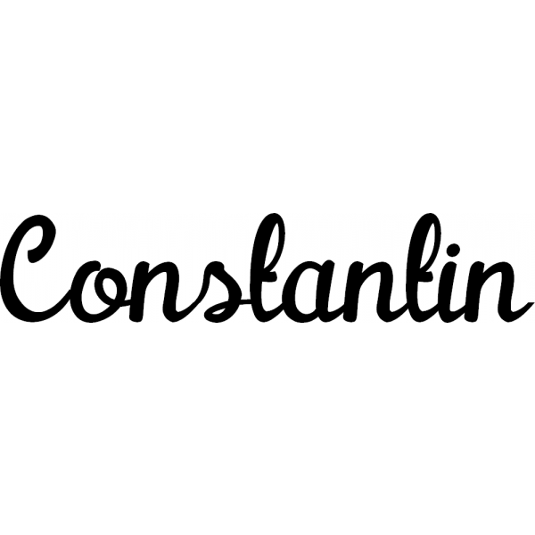 Constantin - Schriftzug aus Birke-Sperrholz