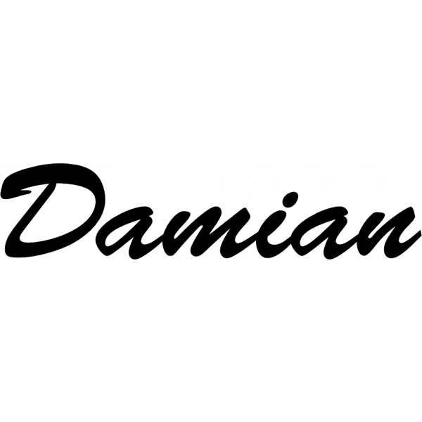 Damian - Schriftzug aus Birke-Sperrholz