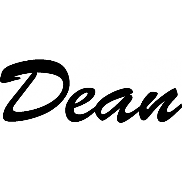 Dean - Schriftzug aus Birke-Sperrholz