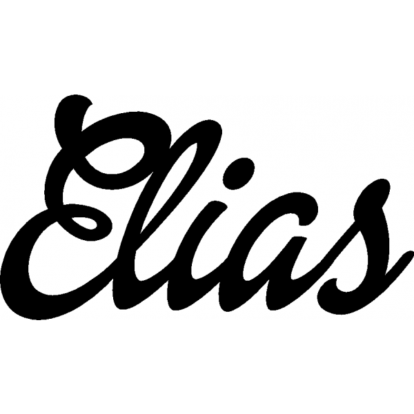 Elias - Schriftzug aus Birke-Sperrholz
