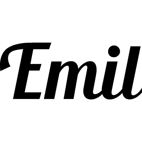 Emil - Schriftzug aus Birke-Sperrholz