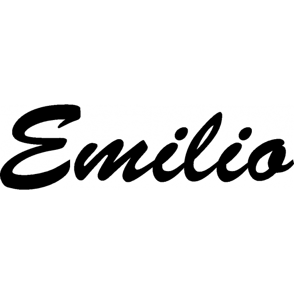 Emilio - Schriftzug aus Birke-Sperrholz
