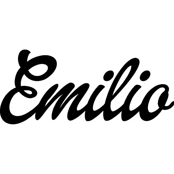 Emilio - Schriftzug aus Birke-Sperrholz