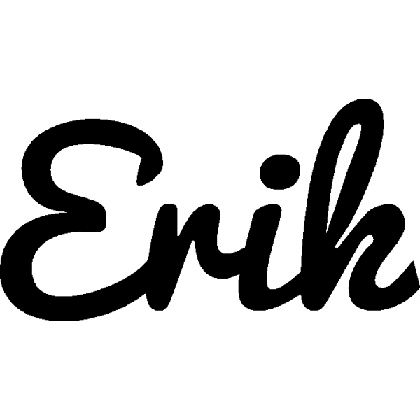 Erik - Schriftzug aus Birke-Sperrholz