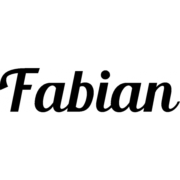Fabian - Schriftzug aus Birke-Sperrholz