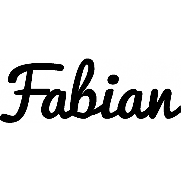 Fabian - Schriftzug aus Birke-Sperrholz