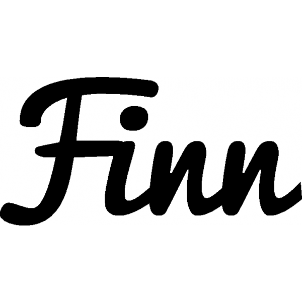 Finn - Schriftzug aus Birke-Sperrholz