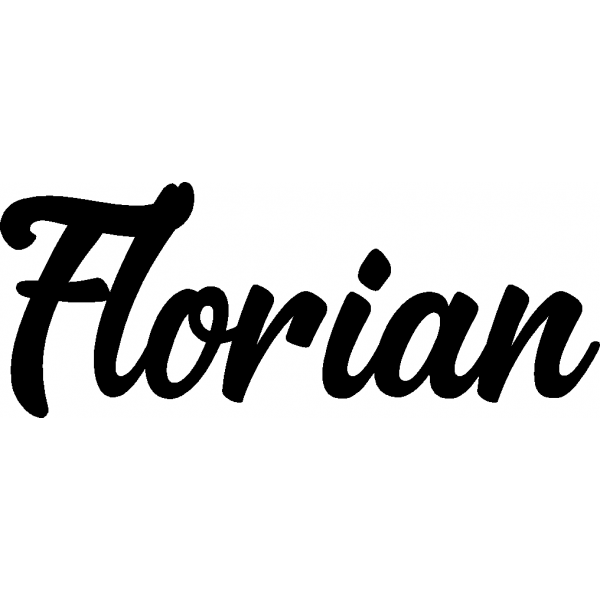 Florian - Schriftzug aus Birke-Sperrholz