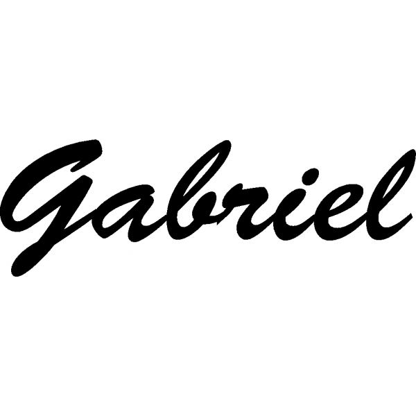 Gabriel - Schriftzug aus Birke-Sperrholz