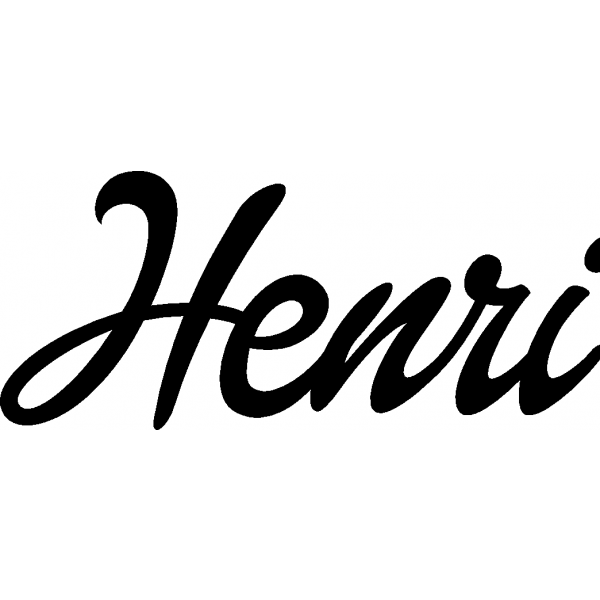 Henri - Schriftzug aus Birke-Sperrholz