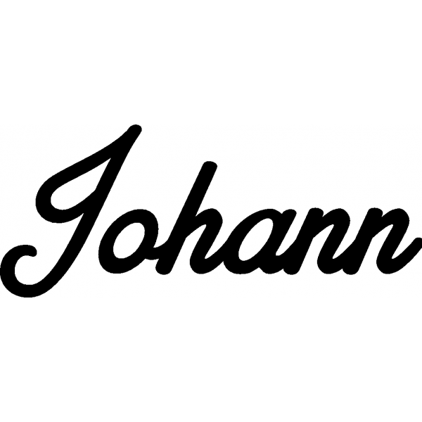Johann - Schriftzug aus Birke-Sperrholz
