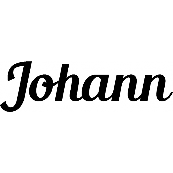 Johann - Schriftzug aus Birke-Sperrholz