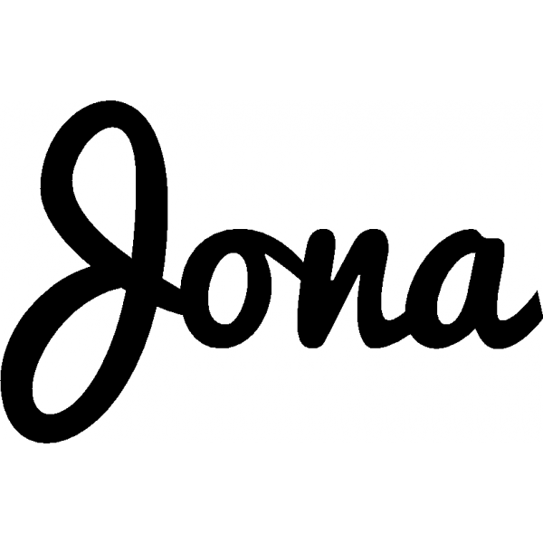 Jona - Schriftzug aus Birke-Sperrholz