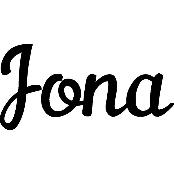 Jona - Schriftzug aus Birke-Sperrholz