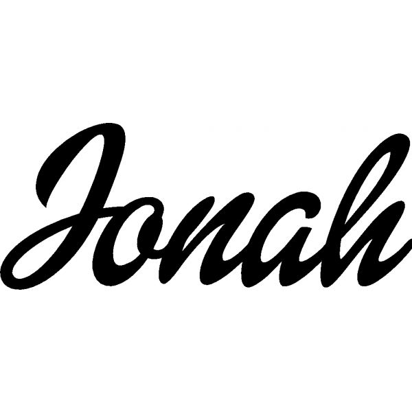 Jonah - Schriftzug aus Birke-Sperrholz