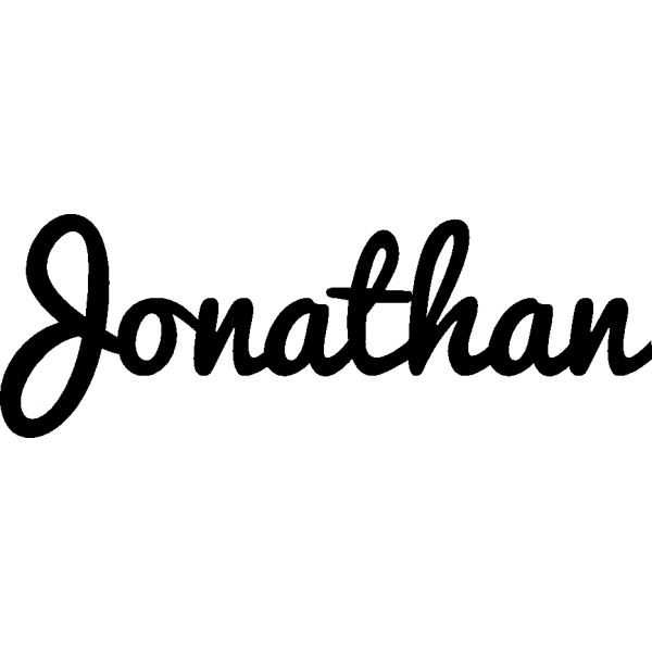 Jonathan - Schriftzug aus Birke-Sperrholz