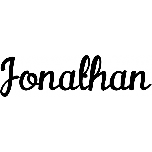 Jonathan - Schriftzug aus Birke-Sperrholz