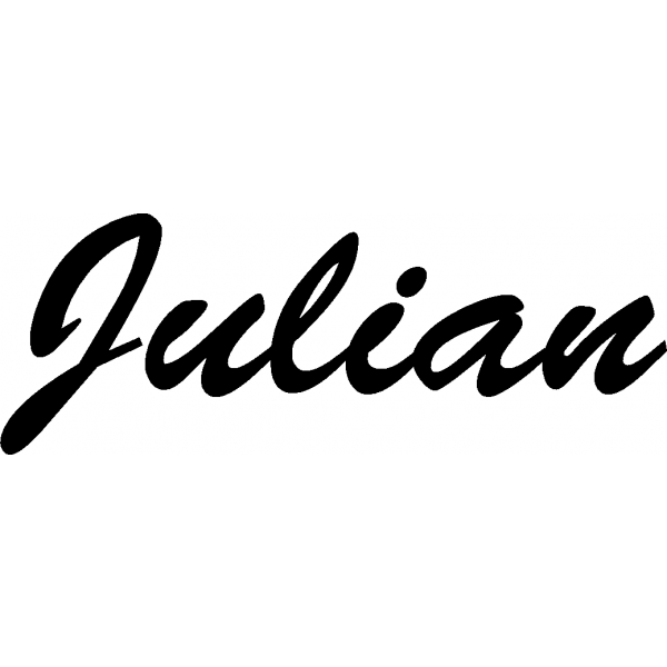 Julian - Schriftzug aus Birke-Sperrholz