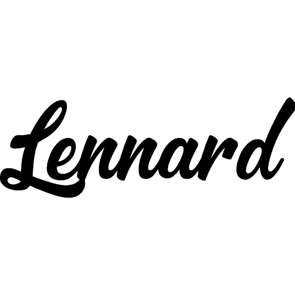 Lennard - Schriftzug aus Birke-Sperrholz