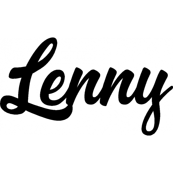 Lenny - Schriftzug aus Birke-Sperrholz