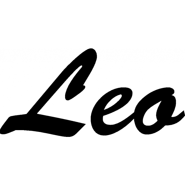 Leo - Schriftzug aus Birke-Sperrholz
