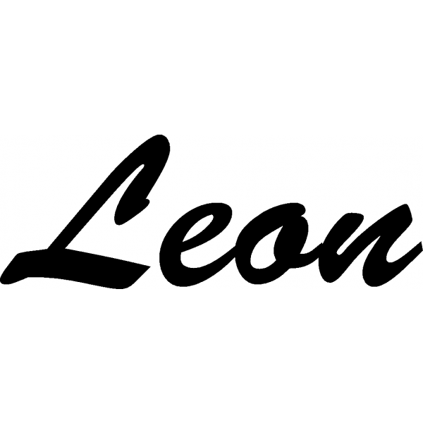 Leon - Schriftzug aus Birke-Sperrholz