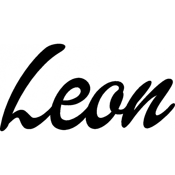 Leon - Schriftzug aus Birke-Sperrholz