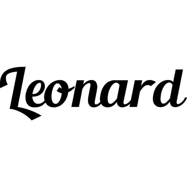 Leonard - Schriftzug aus Birke-Sperrholz