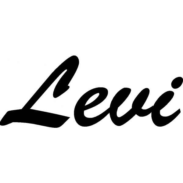 Levi - Schriftzug aus Birke-Sperrholz