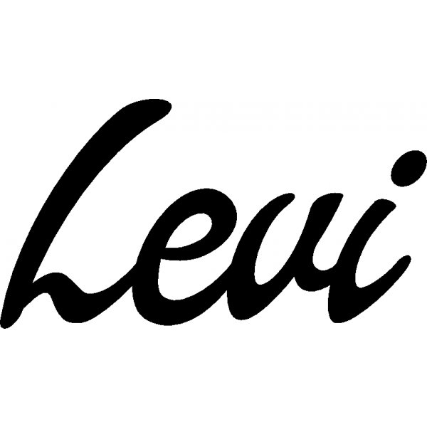Levi - Schriftzug aus Birke-Sperrholz