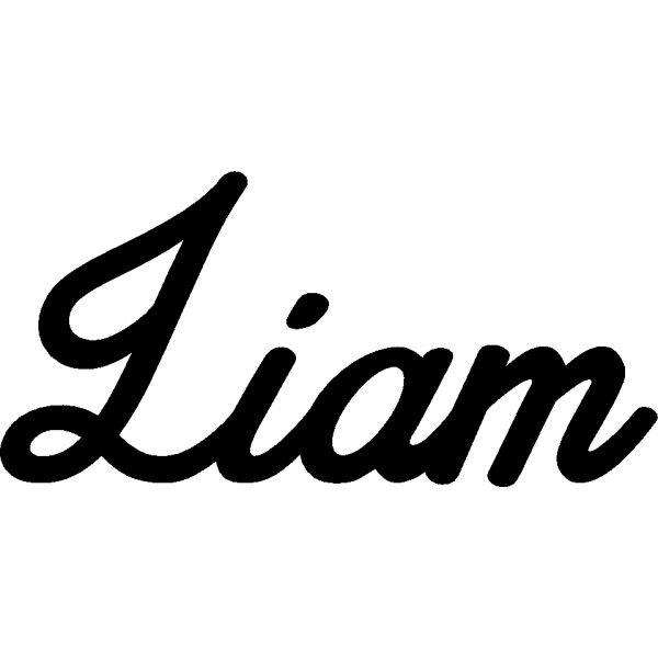 Liam - Schriftzug aus Birke-Sperrholz
