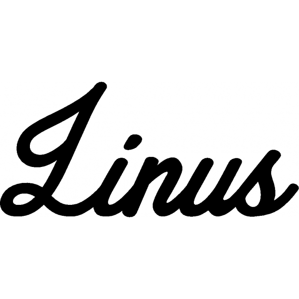 Linus - Schriftzug aus Birke-Sperrholz