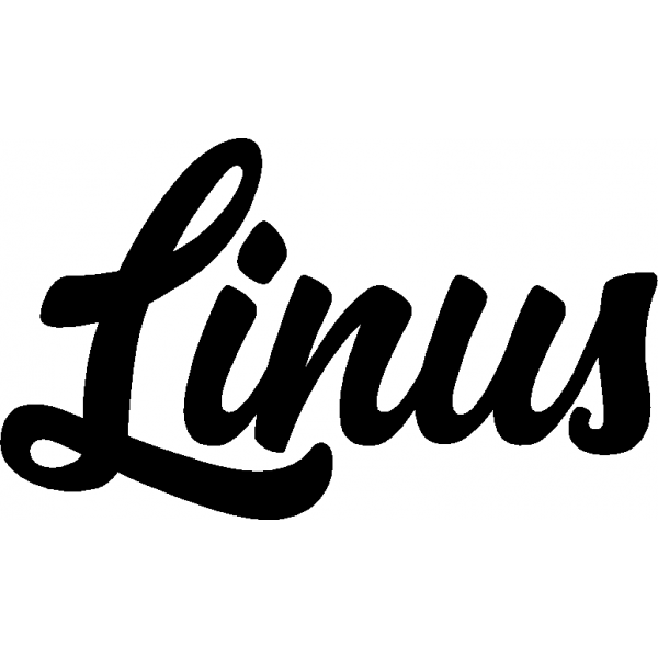 Linus - Schriftzug aus Birke-Sperrholz