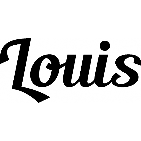 Louis - Schriftzug aus Birke-Sperrholz