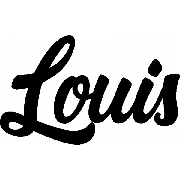 Louis - Schriftzug aus Birke-Sperrholz