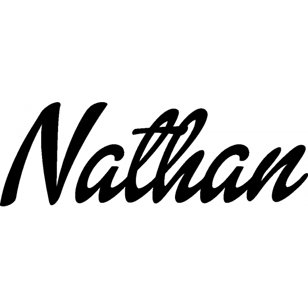 Nathan - Schriftzug aus Birke-Sperrholz